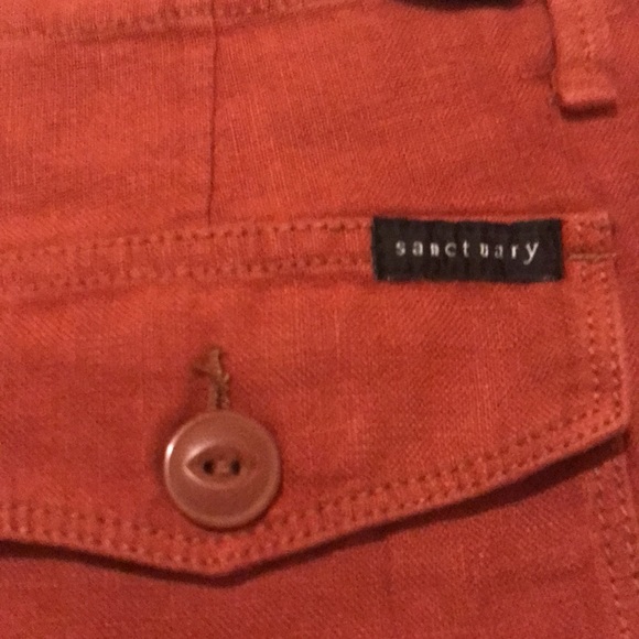 NWT Sanctuary Cuffed Linen Shorts - Picture 9 of 10